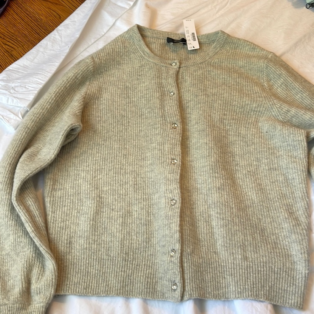 J crew sweater with sparkly buttons sizeL